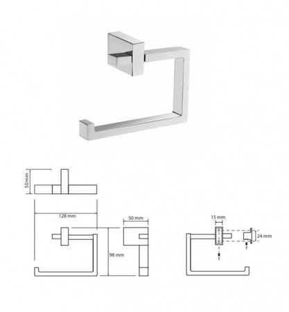 Держатель для туалетной бумаги без крышки Bemeta Gamma 145812022
