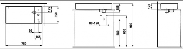 Раковина Laufen Kartell 8.1233.2.000.104.1