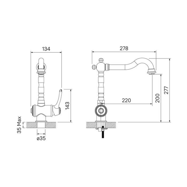 Смеситель для кухни IDDIS Oldie желтое золото (OLDYGL0i05)