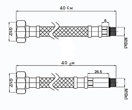 Гибкая подводка Raiber R09940
