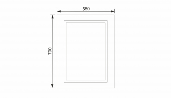 Зеркало Velvex Alba zkALB.55-210