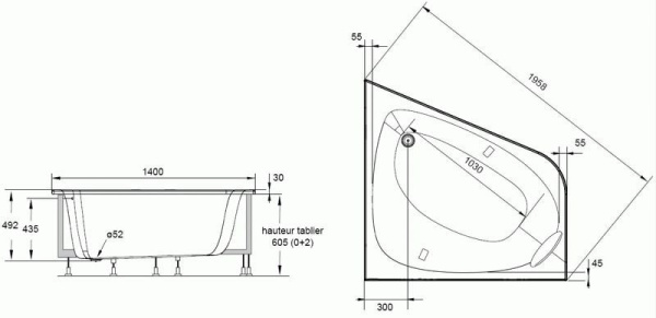 Ванна гидромассажная Jacob Delafon Odeon up E5EN2240RU-00 Ванна гидромассажная Jacob Delafon Odeon up E5EN2240RU-00