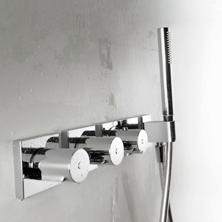 Душевая система с термостатом TRES Block System 20735301 хром 