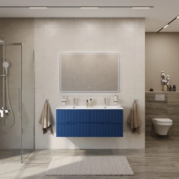 Тумба под раковину Cezares DUET-N-1200-4C-SO-2-SPF-P Sapfiro