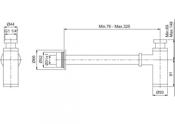 Сифон Vitra Syphon A4512336WTC