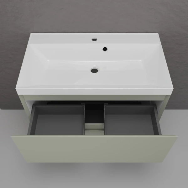 Тумба напольная без раковины 80 см Style Line Манхэттен ЛС-00002373 оливковый матовый