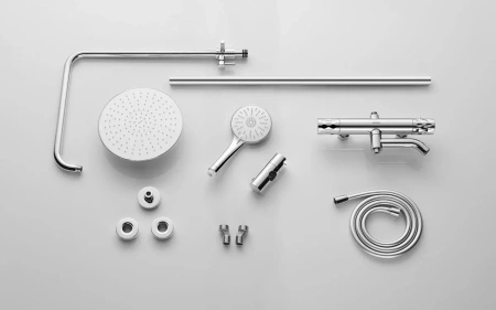 Душевая система с изливом Arrow AG3317SHU1CP хром