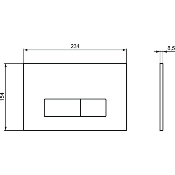 Клавиша смыва Ideal Standard Oleas P2 R0119AC