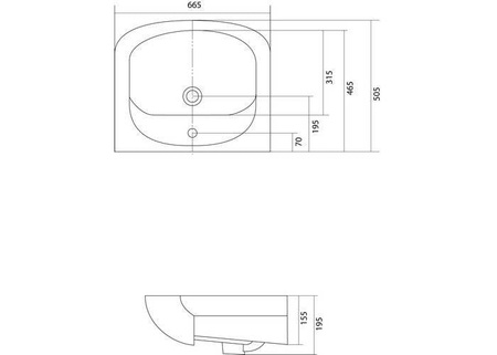 Раковина Акватон Альтаир 1WH110162