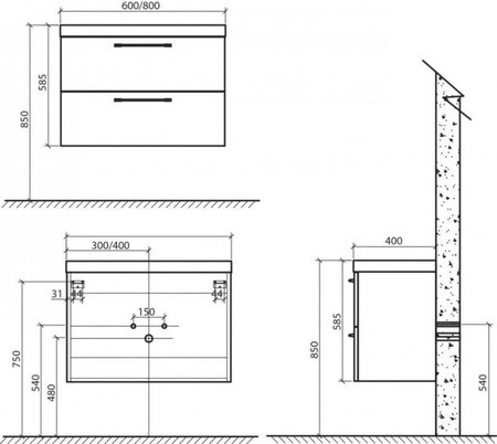 Раковина BelBagno Tongo TONGO-600-LVB