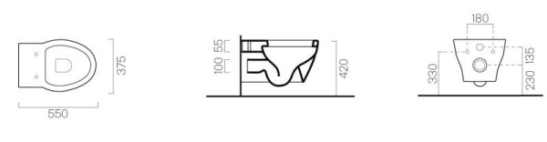 Подвесной унитаз GSI Panorama 6612 11 bi