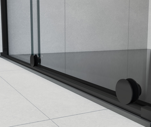 Душевая дверь Vincea Arno VPS-1A120CLB, (120х200) черный, стекло прозрачное