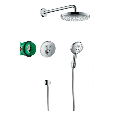 Душевой комплект с термостатом Hansgrohe Raindance Select S 27297000 хром