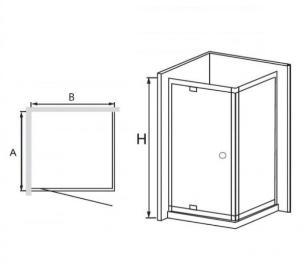 Душевой угол RGW PA-44 (RGW PA-02+RGW Z-12+RGW A-11) 04084408-51
