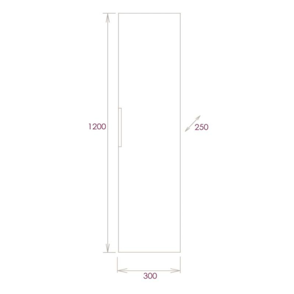 Пенал подвесной Onika Девис 30 403071