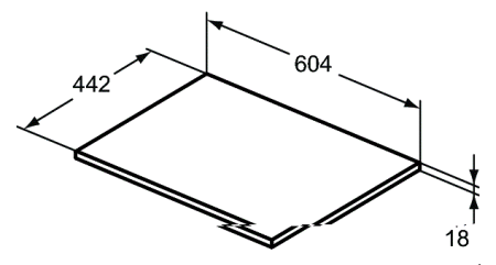 Столешница Ideal Standard Connect Air 60 см E0848UK