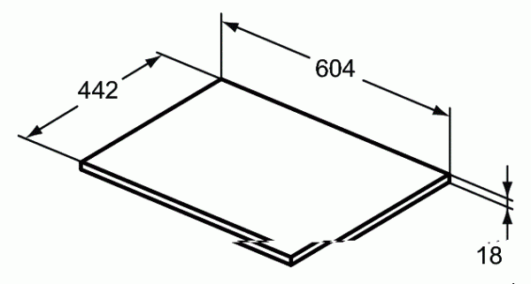 Столешница Ideal Standard Connect Air 60 см E0848VY