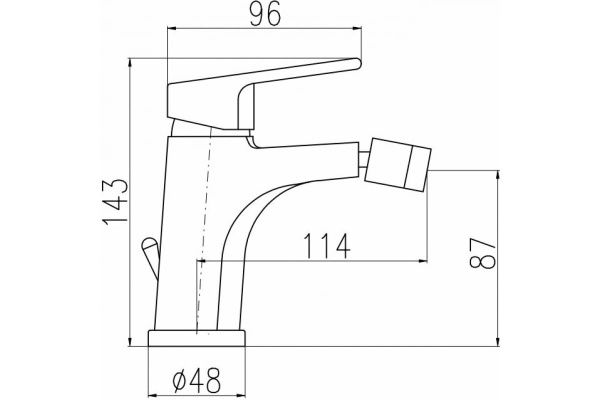 Смеситель для биде Rav Slezak Colorado CO145.5K
