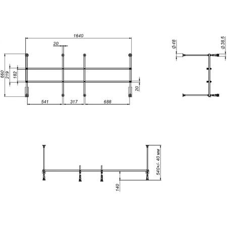 Каркас для ванны 170х70 AM.PM Sense W01A-170-070W-R