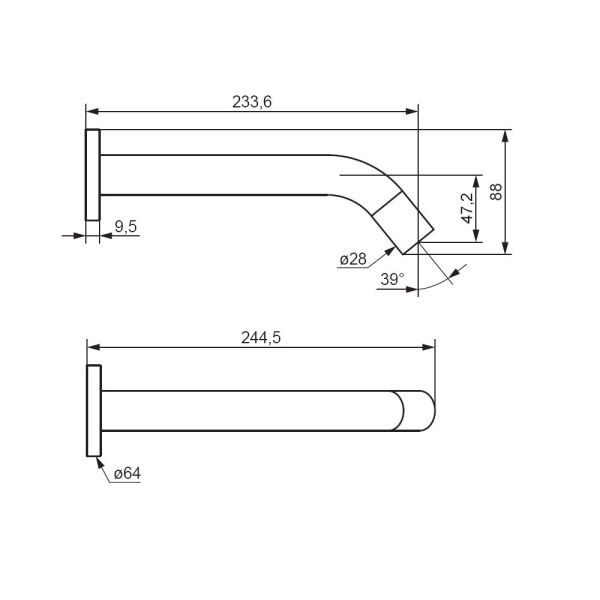 Смеситель для раковины Damixa Scandinavian Pure 360270300