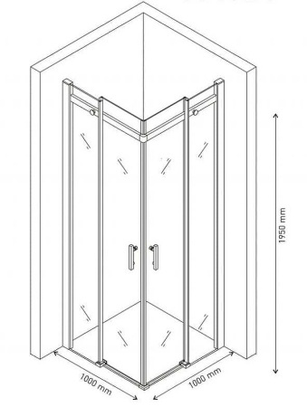 Душевой уголок Berges Wasserhaus Melita (100х100) 061024