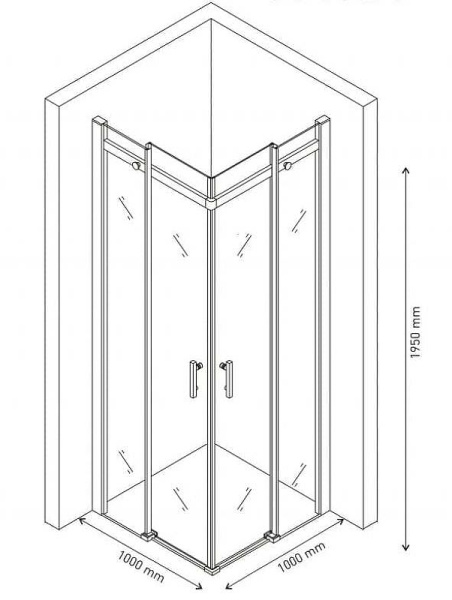 Душевой уголок Berges Wasserhaus Melita (100х100) 061024
