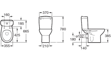 Унитаз напольный Roca Victoria  342399000