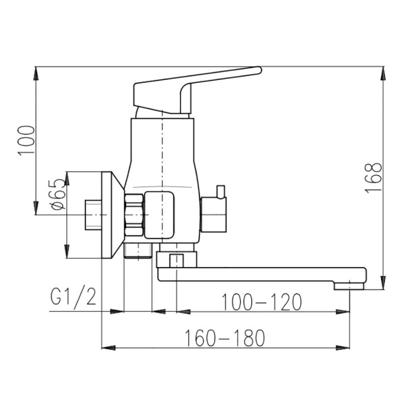Смеситель для ванны Rav Slezak Colorado CO151.5