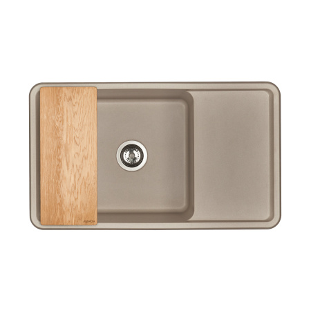 Кухонная мойка Aquaton Беллис 87 1A724832BS250 серый шелк