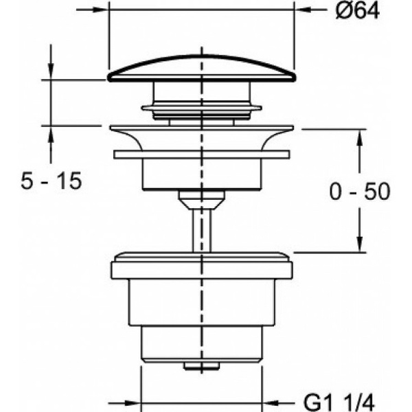 Донный клапан Jacob Delafon E30536-BGG