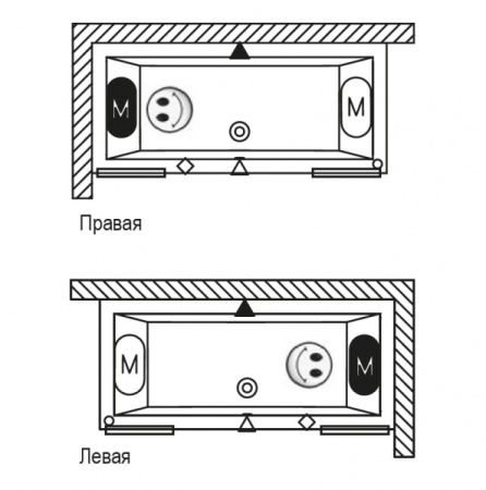 Ванна акриловая с тонким бортом (160х70) Riho Lugo B138001005