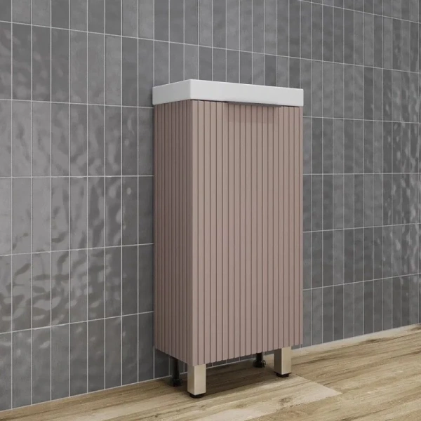 Тумба без раковины 40см Style Line Соло ЛС-00002429 санд пудровый