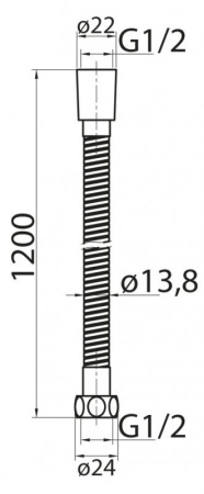 Душевой шланг Cezares Articoli Vari CZR-C-FMDC2-120-02