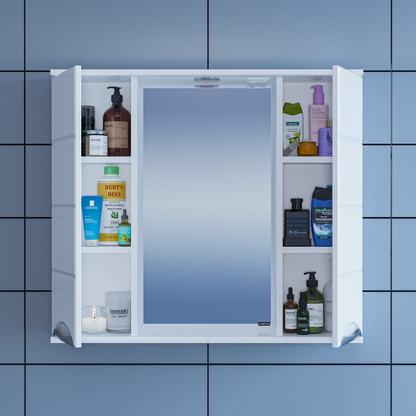 Зеркальный шкаф (80х72)  СаНта Родос 80 106017