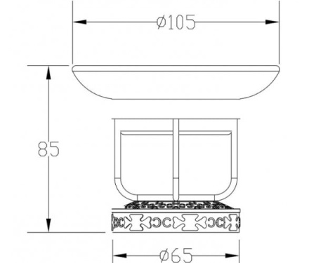 Держатель мыльницы Zorg Antic AZR 23 BR