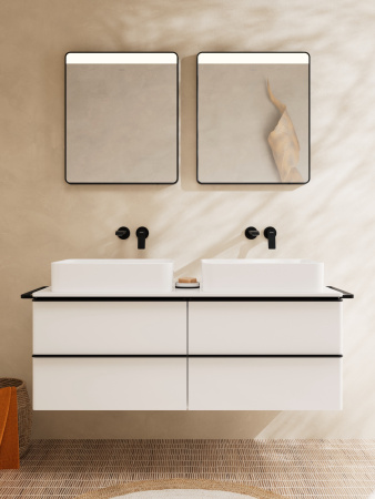 Смеситель для раковины встраиваемый Hansgrohe Vivenis 75050670 черный матовый