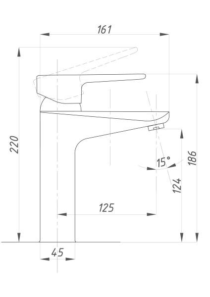 Смеситель для раковины  ПСМ-Профсан Серия-200 PSM-200-5