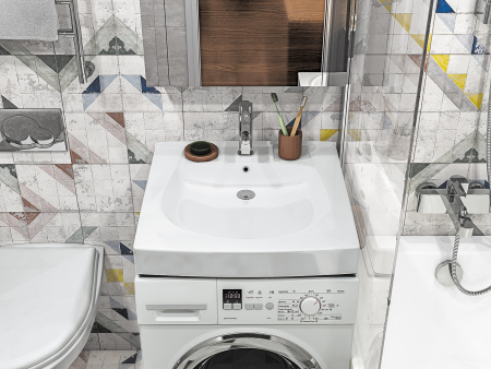 Раковина над стиральной машиной (61,5х60,5) Santek Пилот 60 1WH301971