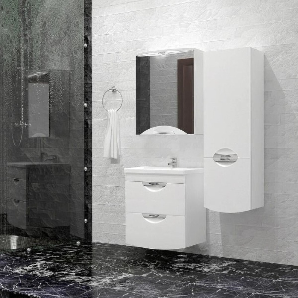 Зеркало-шкаф Style Line Жасмин 2 50 (50x72) ЛС-000010038 белый