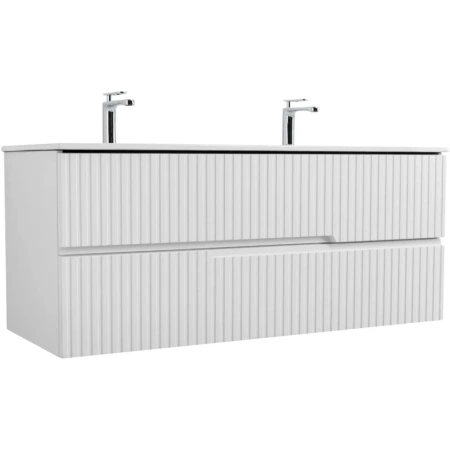 Тумба под раковину Cezares DUET-N-1200-2C-SO-FBS-P Ясень белый софт