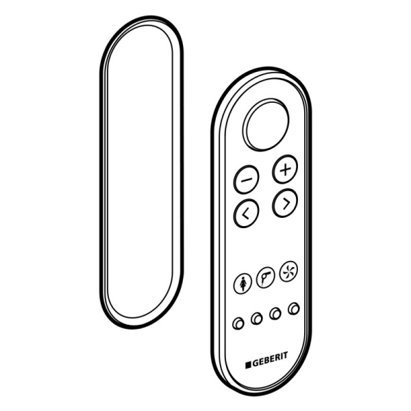 Пульт дистанционного управления для Geberit AquaClean Mera, альпийский белый 243.248.11.1