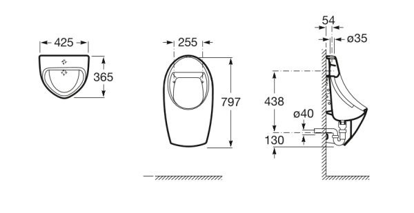 Писсуар Roca Euret, питание 220V 35945M000