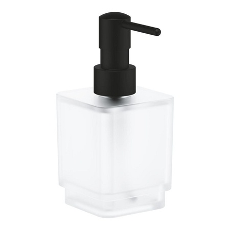 Дозатор жидкого мыла Grohe Selection Cube 102278KF00 (черный матовый)