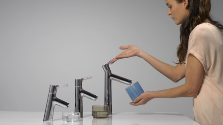 Смеситель для раковины с донным клапаном Hansgrohe Talis S 72031000 хром