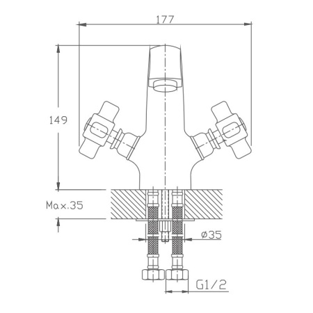 Смеситель для раковины Haiba HB1018