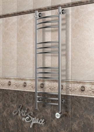 Электрический полотенцесушитель с функцией быстрой сушки скрытое подключение ArtofSpace ARTICO EAAO3001000ChromeLS