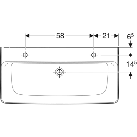 Накладная раковина Geberit Renova Plan 501.932.00.1