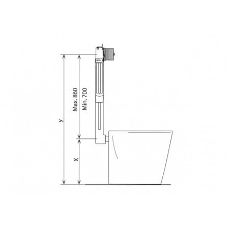 Бачок скрытого монтажа BelBagno BB025-CS