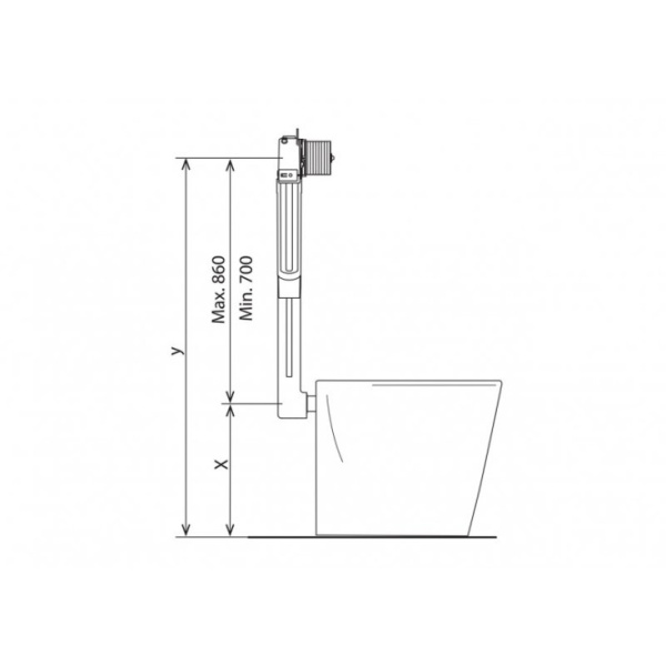 Бачок скрытого монтажа BelBagno BB025-CS