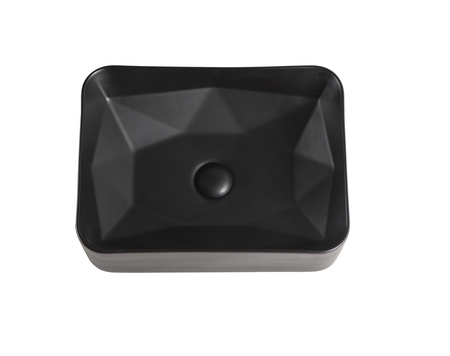 Раковина накладная (46,5х35) Orange  B02-460MB черный матовый